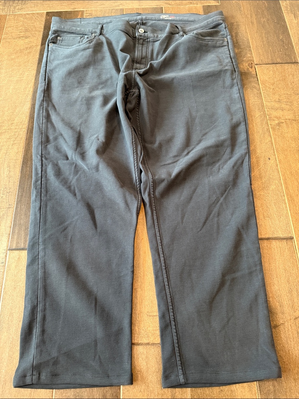 Faherty Men's Charcoal Straight-Leg Chinos